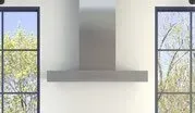 A stainless steel refrigerator freezer with a handle on a white background.