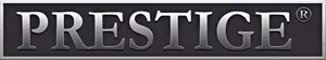 The word prestige is on a black background