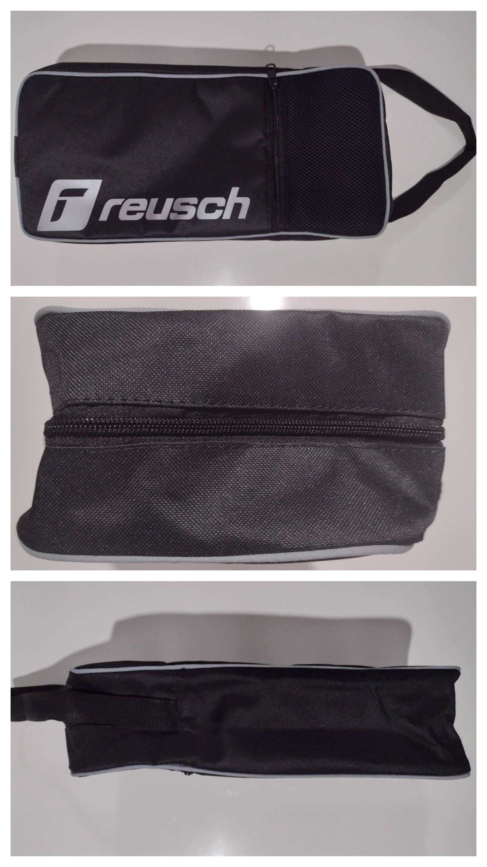 Bolsa negra Reusch para palo de portero. Color negro, logotipo de Reusch.