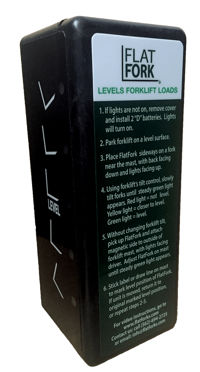 Flatfork digital levelling indicator for Forklift Hire Services in Blenheim NZ