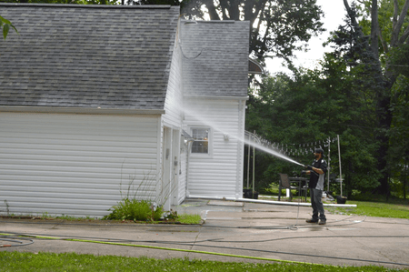 Watering Front Of The House | Akron, OH | AA Power Washing, LLC