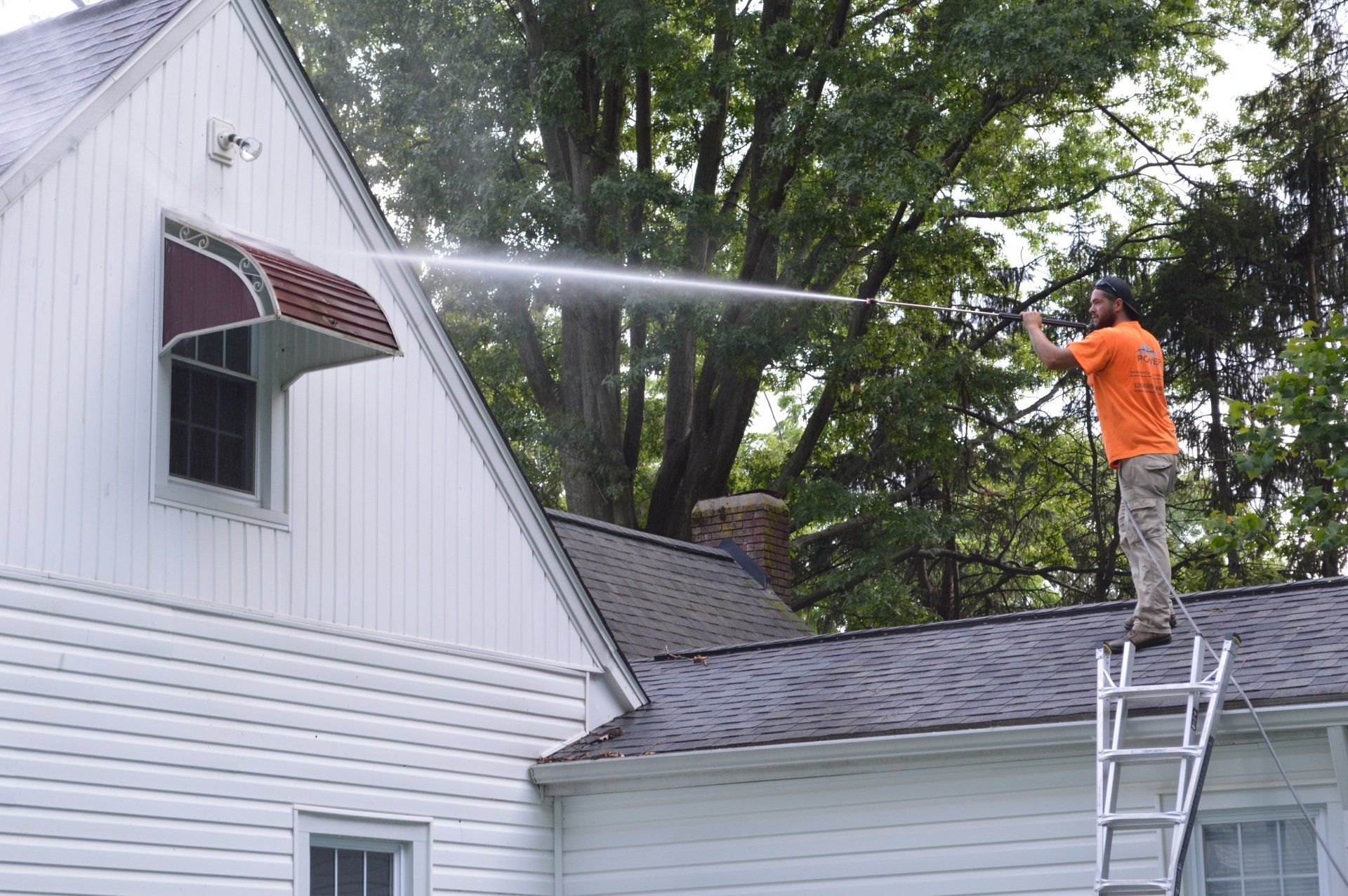 Power Washed Small Roof | Akron, OH | AA Power Washing, LLC