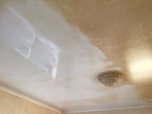 View of a renovated ceiling 