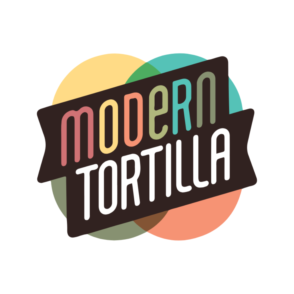 A logo for a restaurant called modern tortilla