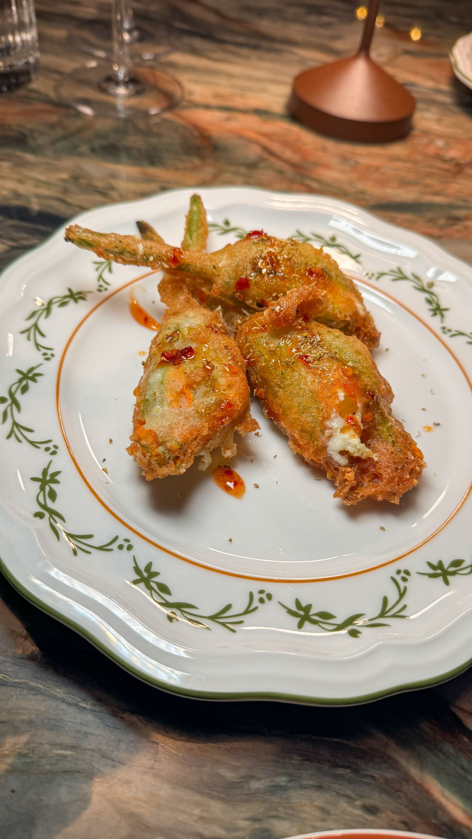 A close up of a plate of food on a table.