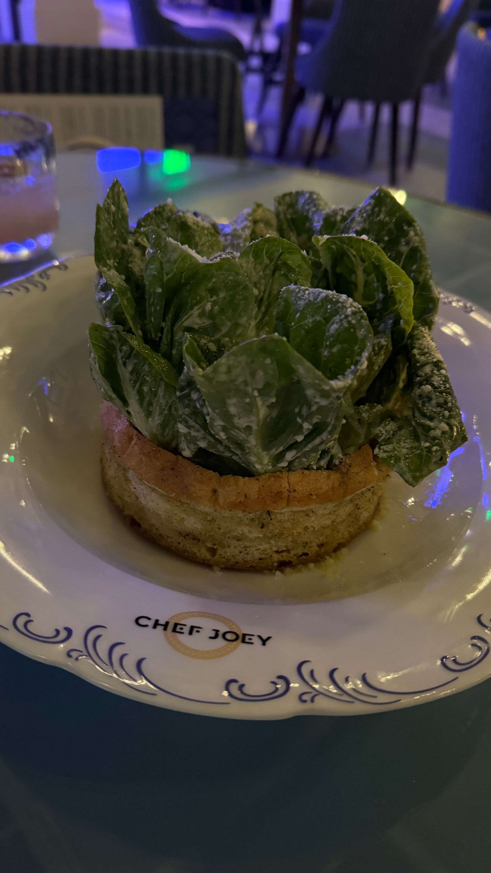 A close up of a plate of food on a table.