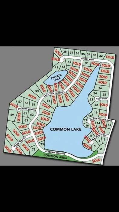 Lot 14 Enclave Lake Estates map