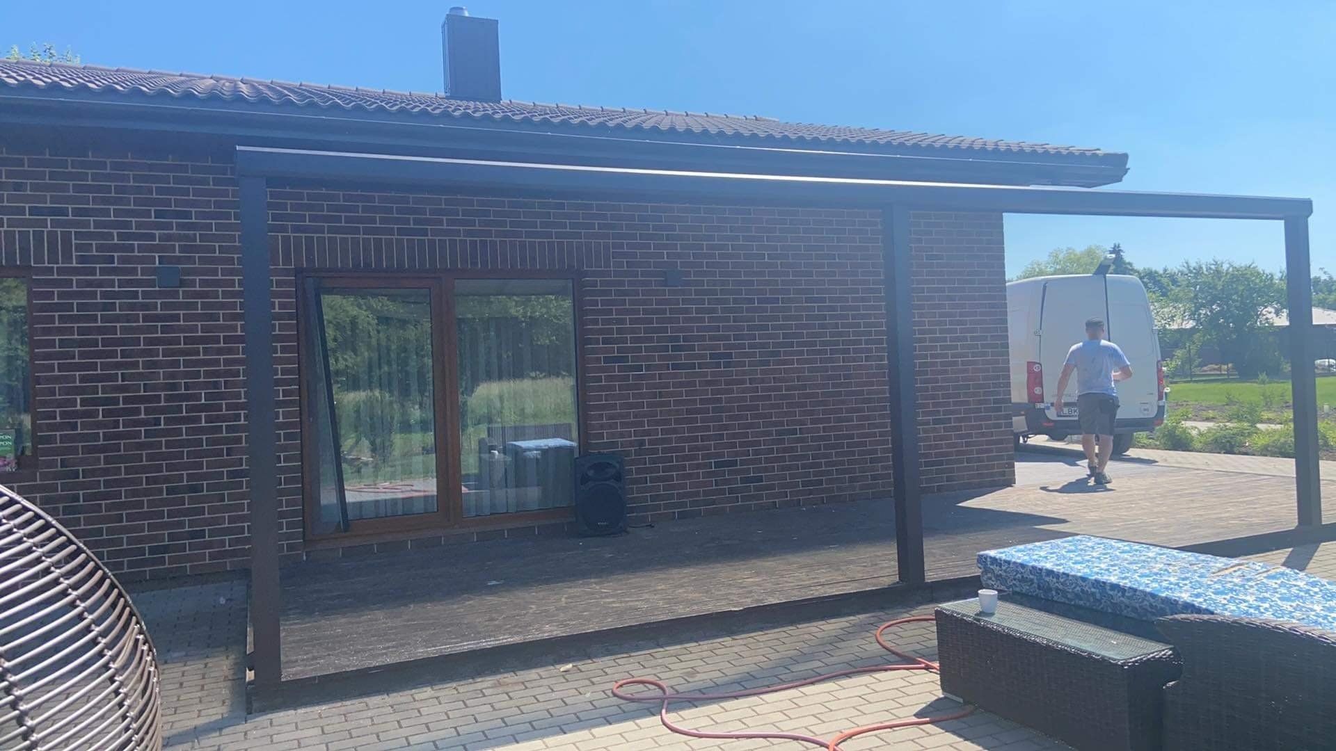 Aliuminio stoginių montavimas