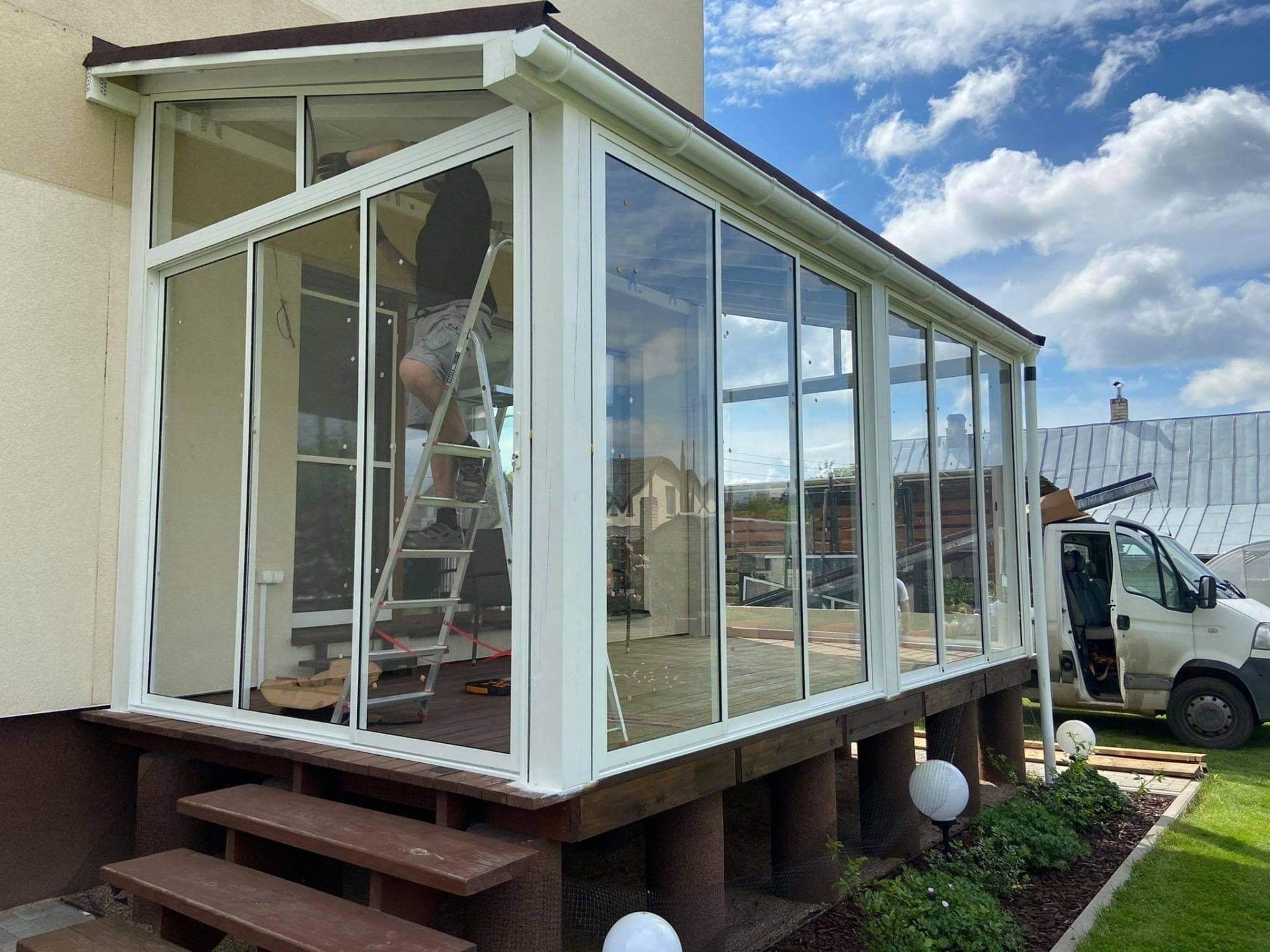 Verandų stiklinimas