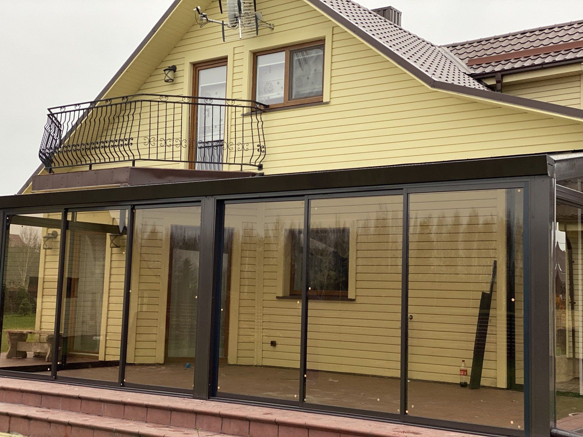 aliuminės terasos, stoginės