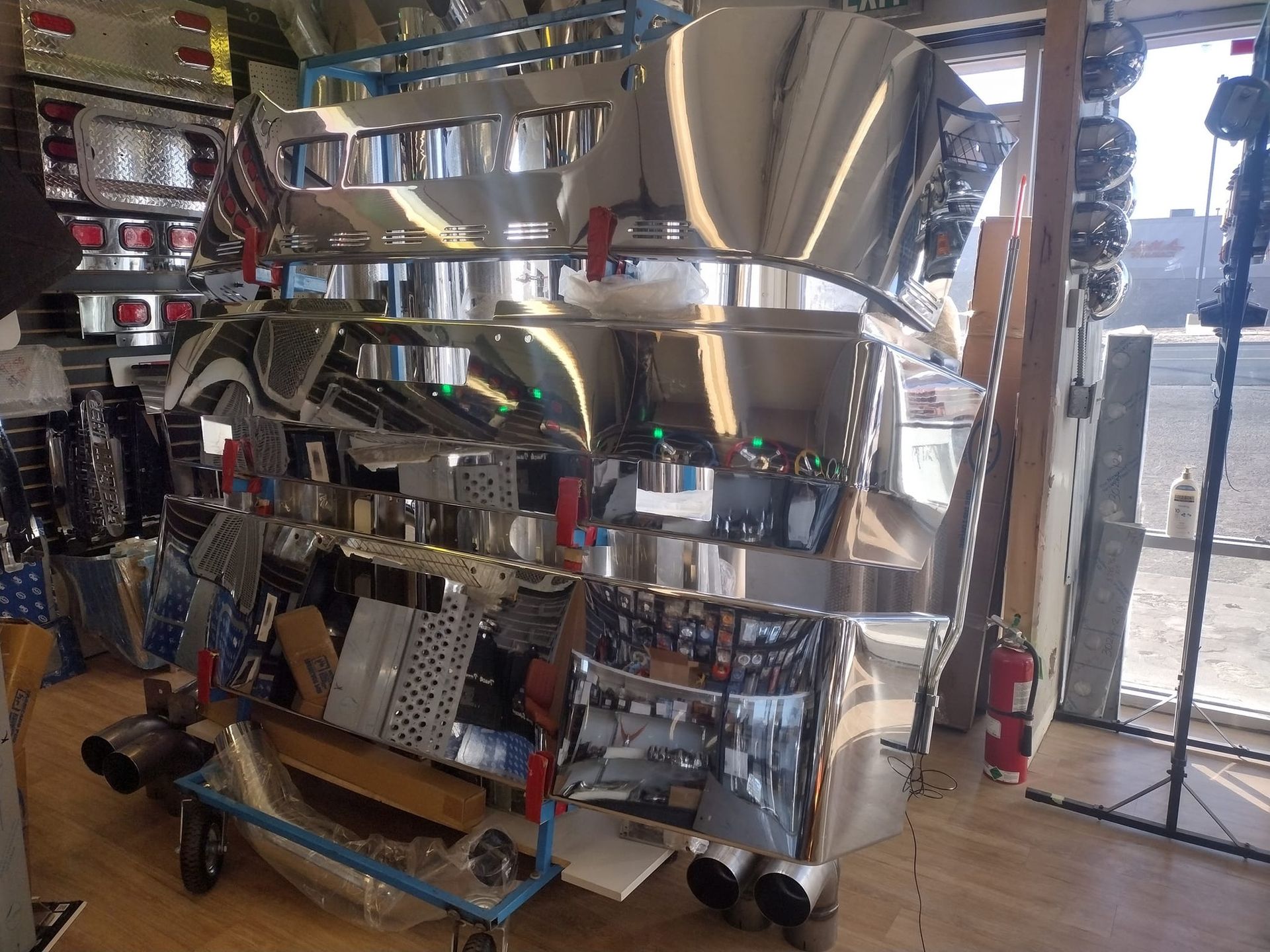 A store filled with lots of stainless steel items