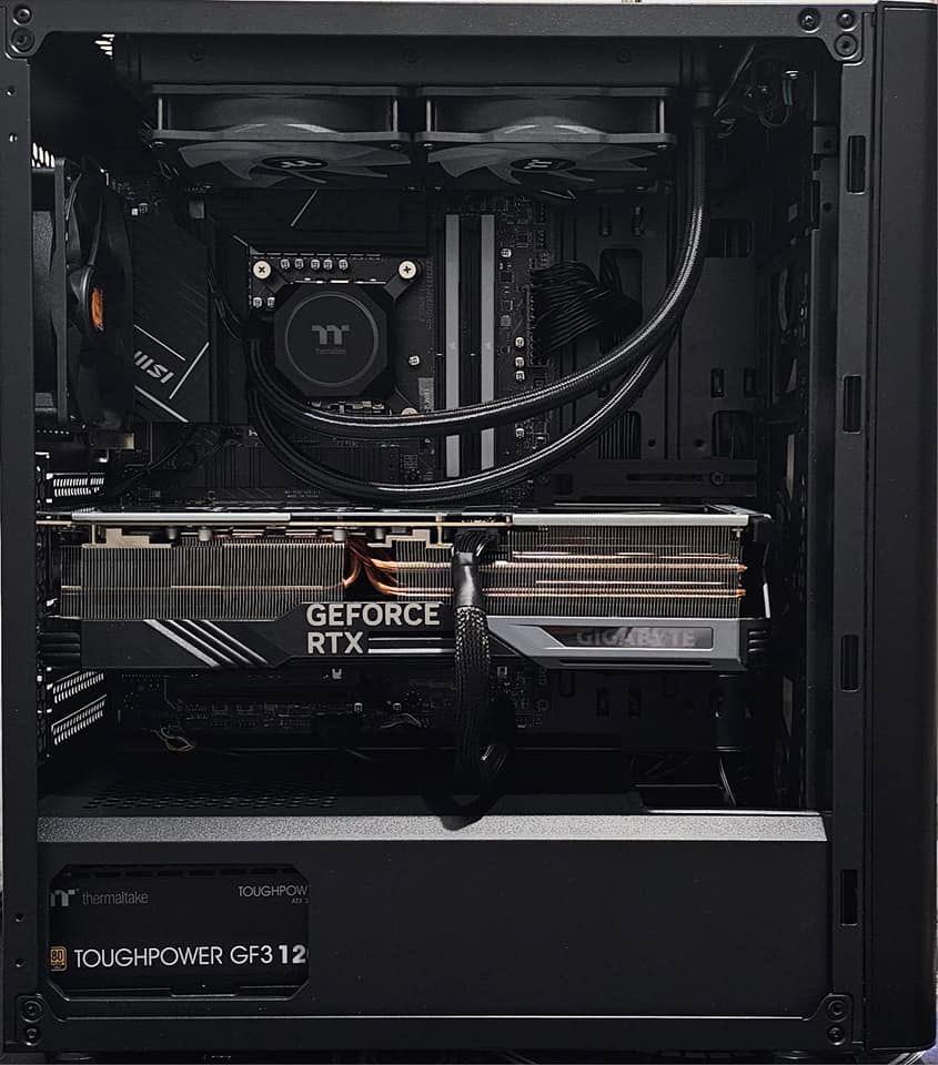The Inside Of A Black Computer Case - IT Support Newcastle, NSW