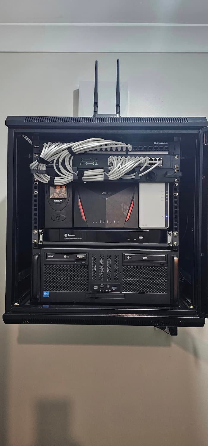 New Homelab With Antenna - Data Cabling Newcastle, NSW