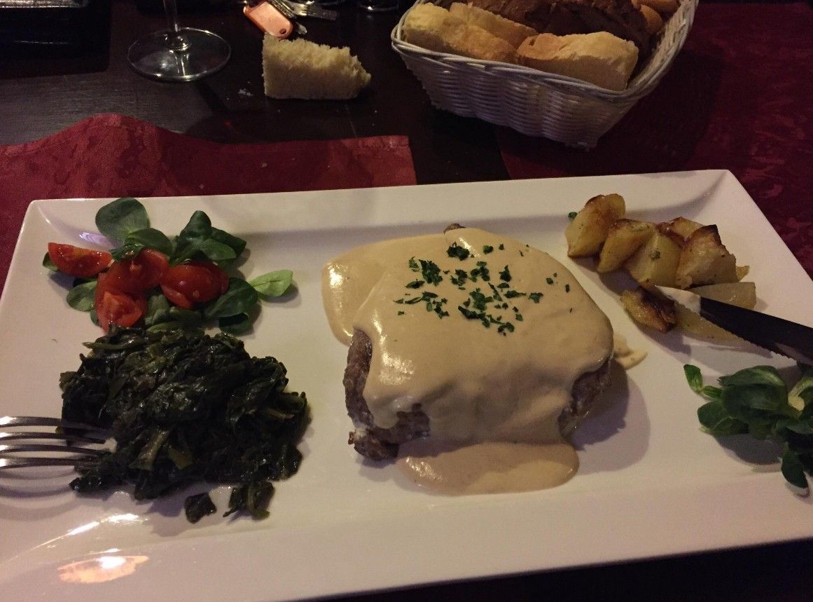 Tagliata with fondue