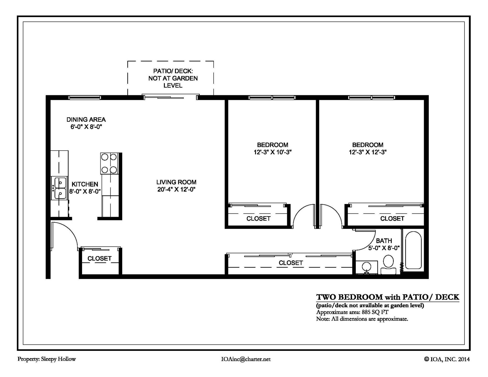 whispering pond - 2 bed floorplan