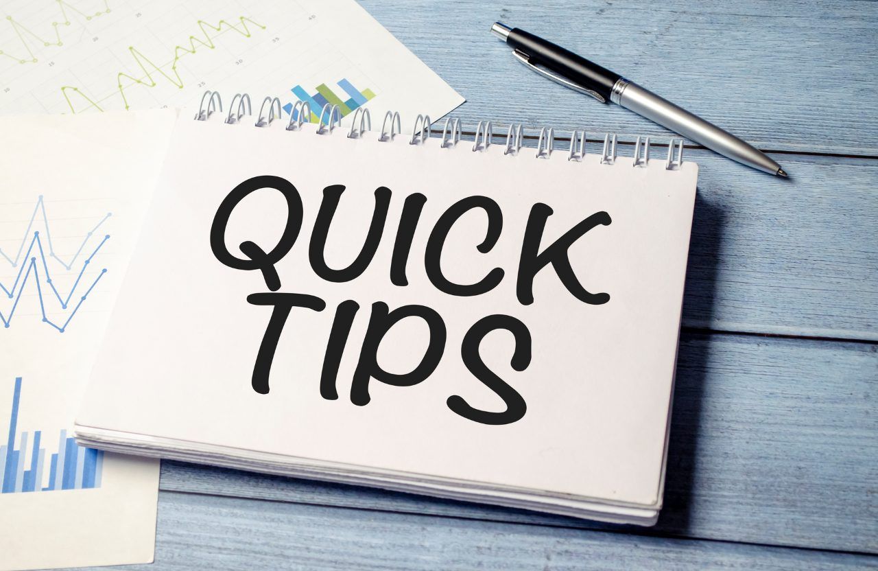 quick tips on a notebook