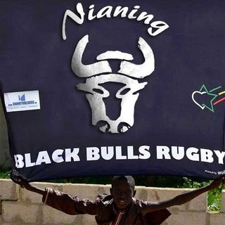 Le drapeau des Black Bulls Rugby Nianing
