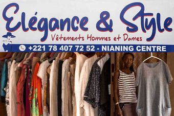 Elégance et Style, prêt-à- porter hommes et femmes à Nianing au Sénégal