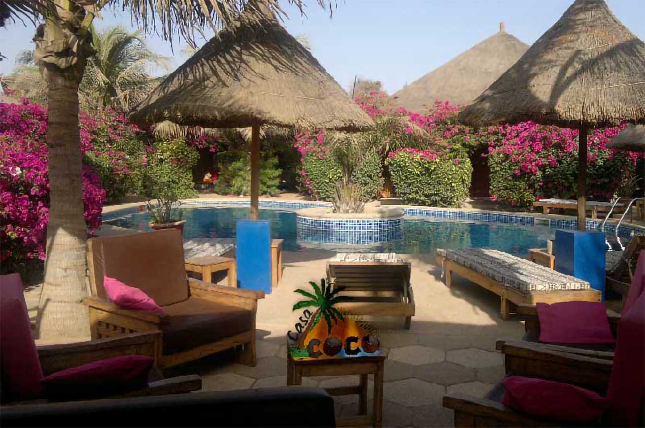 Hôtel Lodge Restaurant Casa Coco à Nianing au Sénégal