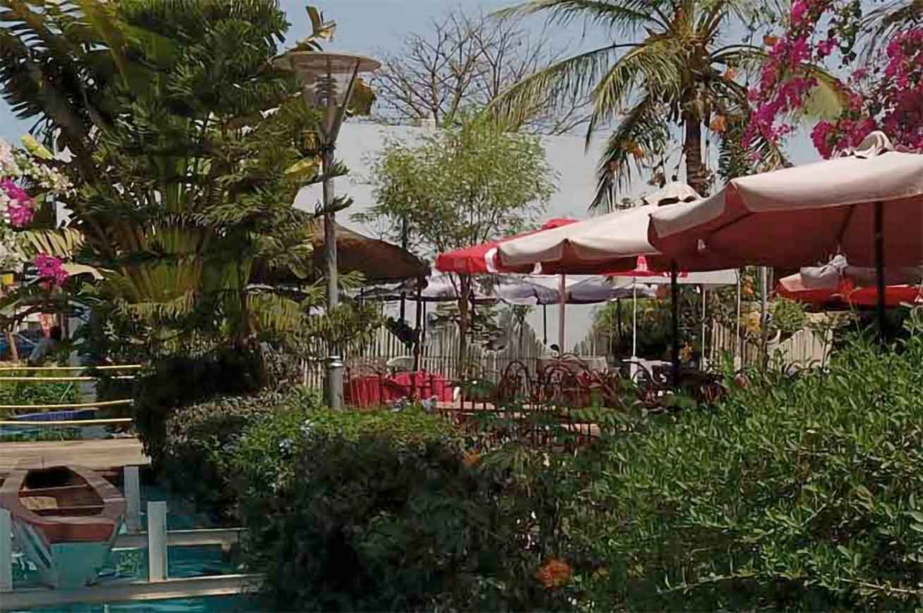 Restaurant la Riviera à Saly au Sénégal.