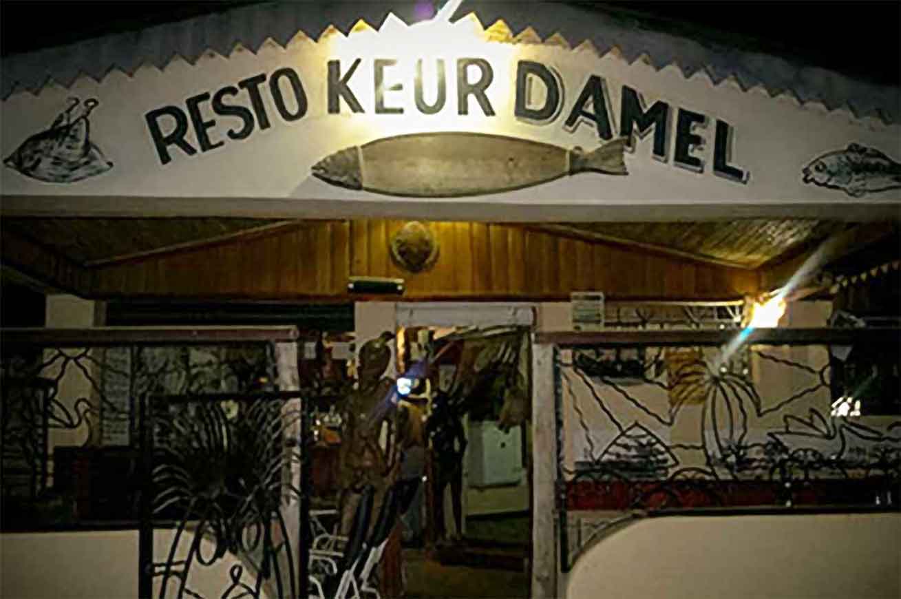 Restaurant Keur Damel à Warang au Sénégal.