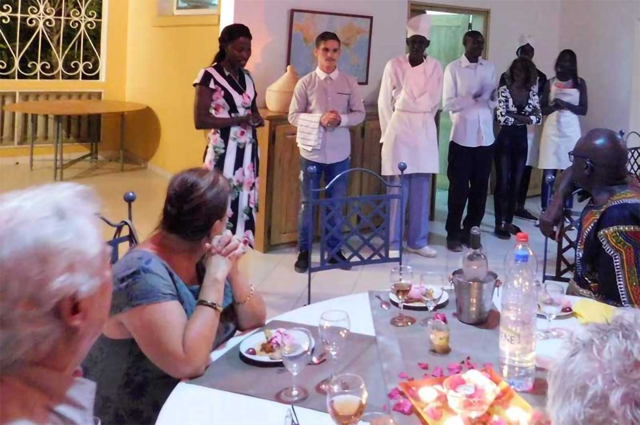 Hôtel - Restaurant d'application à Warang au Sénégal