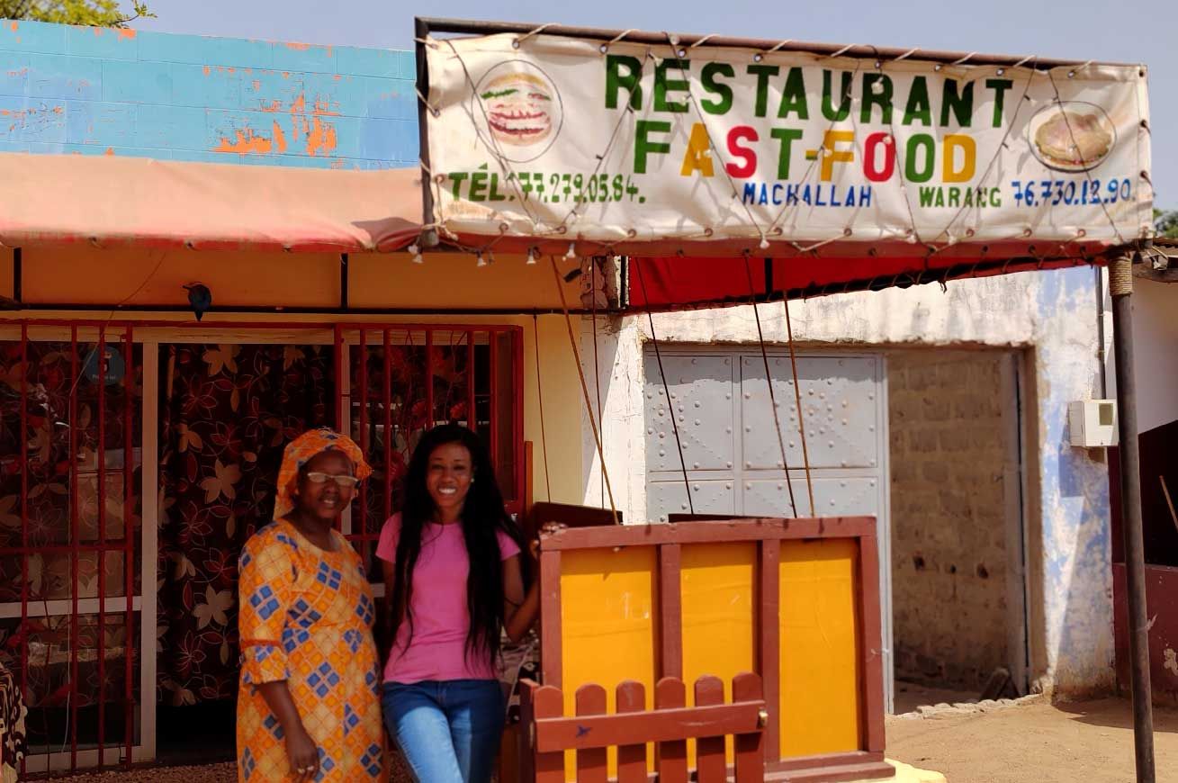 Restaurant, Fast-Food Machallah Warang au Sénégal.
