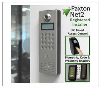 Paxton Net2 banner showing outdoor security point