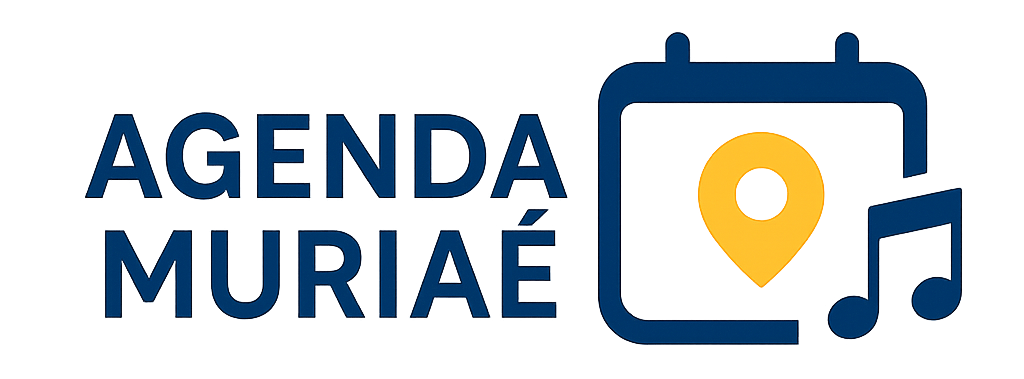 Um logotipo para agenda muriae com um calendário e notas musicais