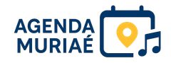 Um logotipo para agenda muriae com um calendário e notas musicais