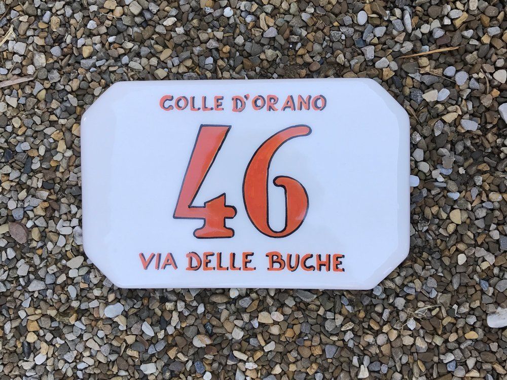 numeri civici in ceramica smaltata 6