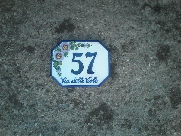 numeri civici in ceramica smaltata 9