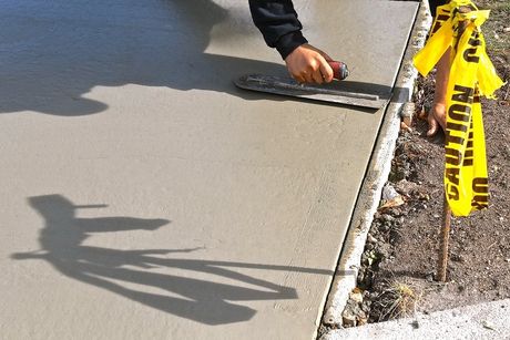 polished concrete garage floor