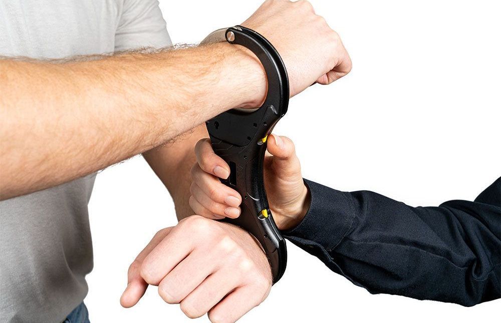 man being handcuffed