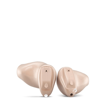 two small hearing aids
