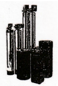 A black and white drawing of a group of cylinders stacked on top of each other.
