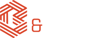 a red and white logo on a white background .