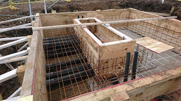 gtc substation base ready for concrete