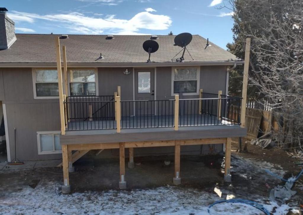 aerial shot of up and down deck