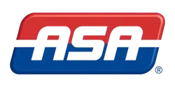 A logo with the white letters 