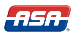 A logo with the white letters 