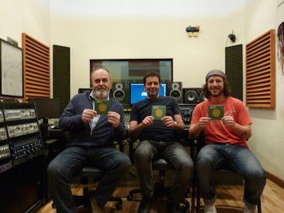 Félix Andina, Pablo Rabinovich y Martín Gómez en Estudio Orion