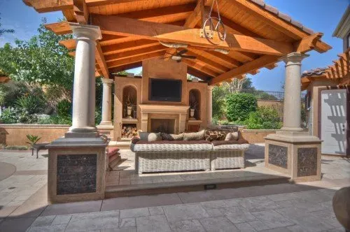 Fireplace On The Patio — Custom Builders And Design — Yorba Linda, CA