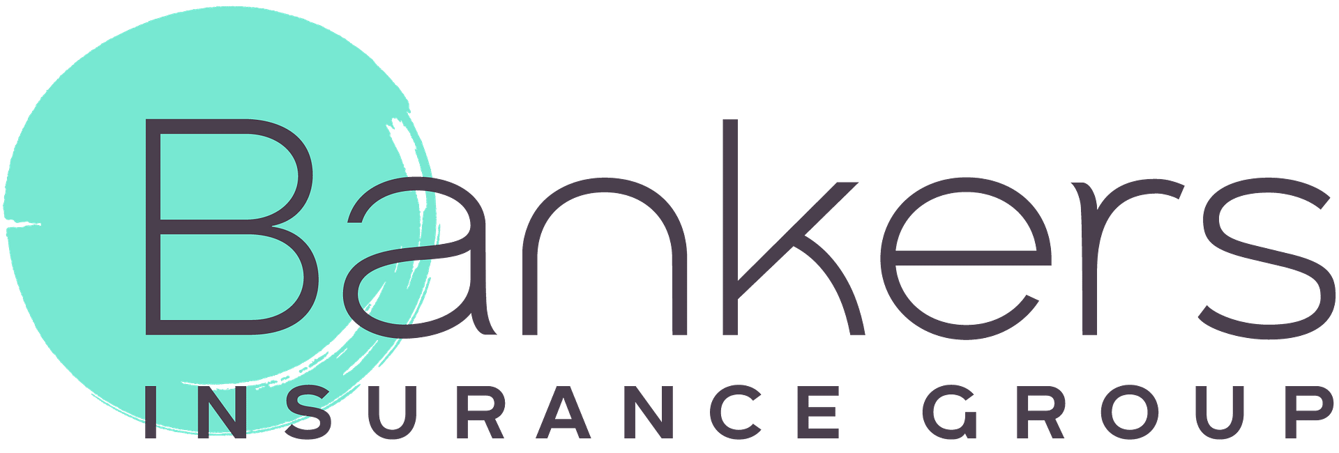 Bankers Insurance Group logo with teal circle, dark text on white.