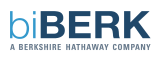 Logo for biBERK, a Berkshire Hathaway Company. Features the biBERK name in blue with the Berkshire Hathaway affiliation.