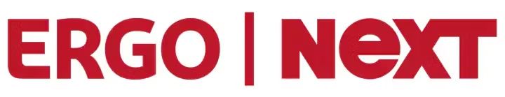 ERGO | NeXT logo in red.