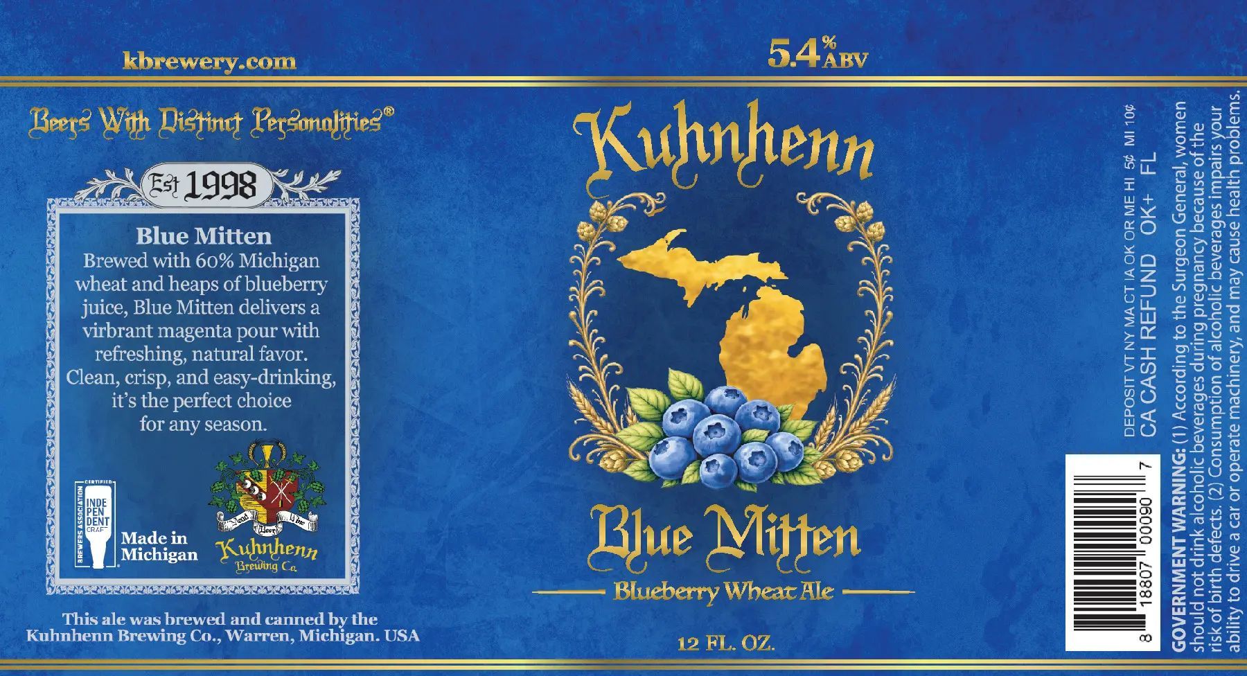 Blue Mitten Label