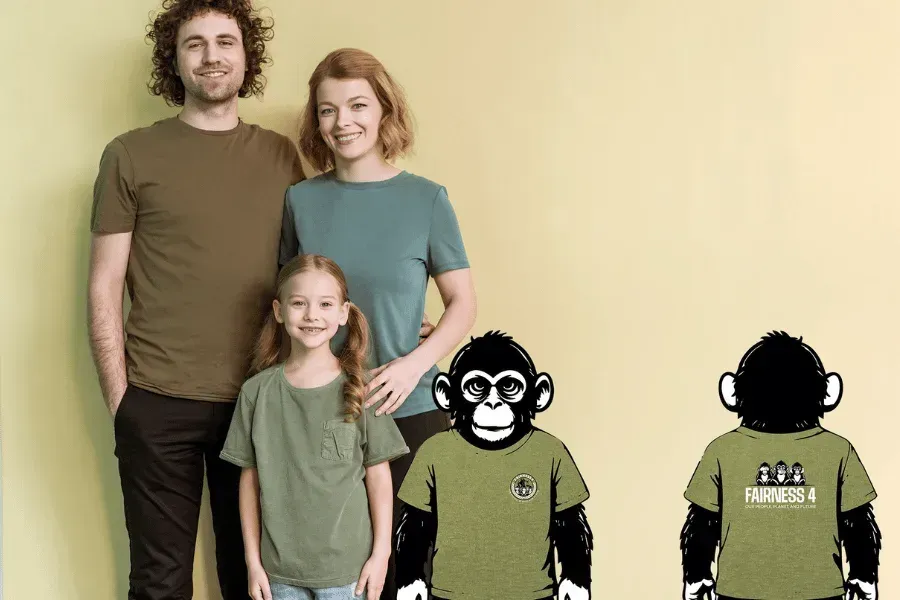 Kids Short Sleeve T-Shirt , Olive Green