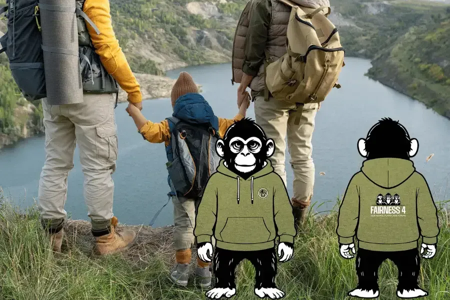 Kids Hoodie, Olive Green