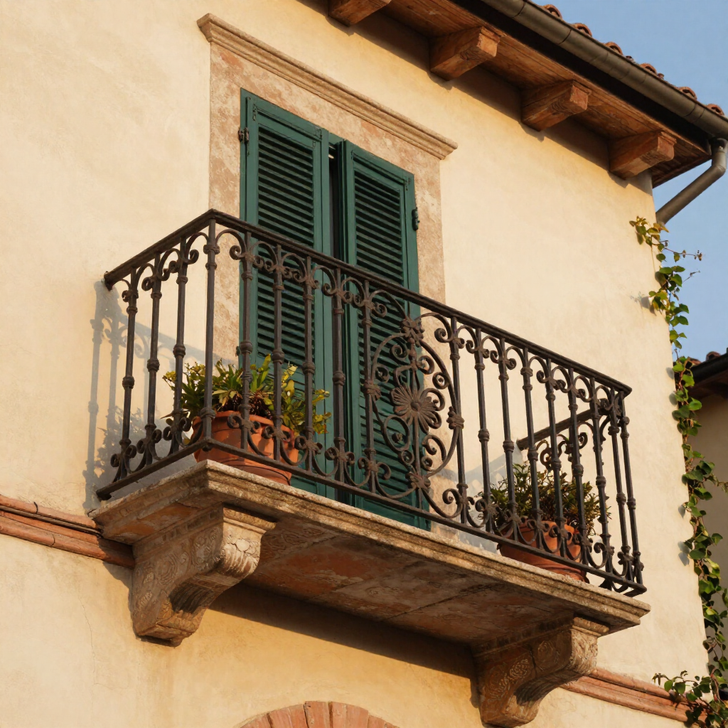 Ringhiere in ferro per balcone